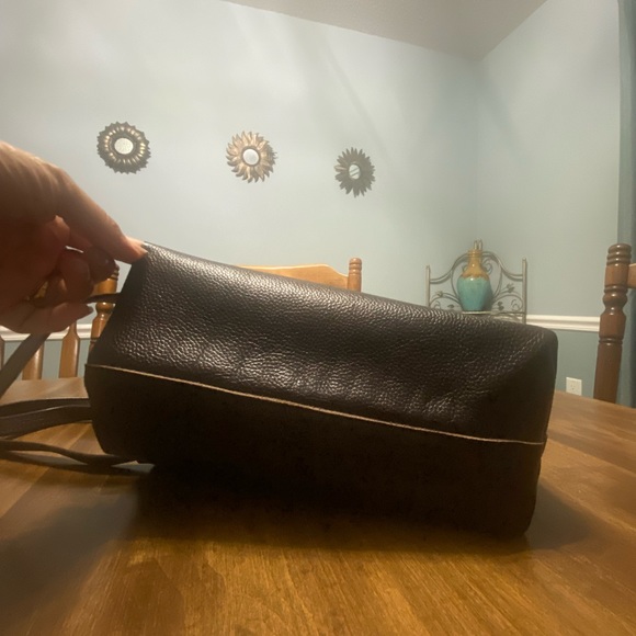 Leather Slouchy Tote -  Damero - Picture 6 of 8